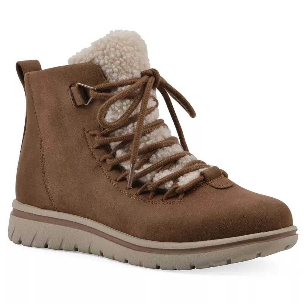 Cliffs by White Mountain Women's Happiest Lace-Up Booties